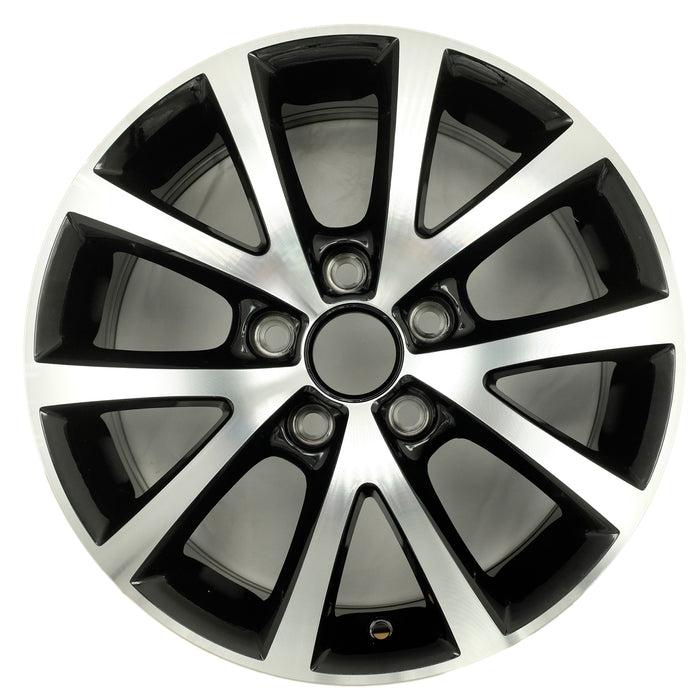 For Volkswagen Jetta OEM Design Wheel 16" 16x6.5 2015-2018 Machined Black Set of 4 Replacement Rim
