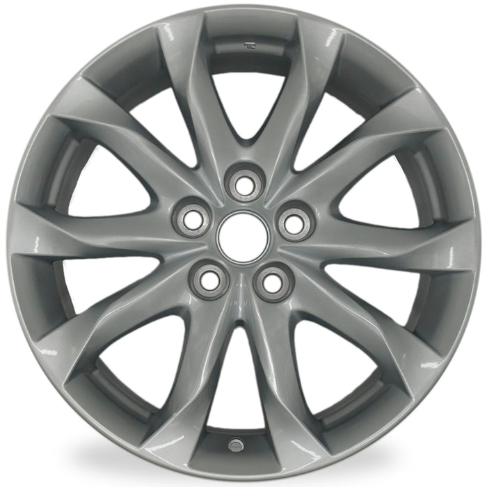 Set of 4 New 18" 18X7 Wheels For Mazda 3 2014 2015 2016 2017 SILVER OEM Quality Replacement Rim