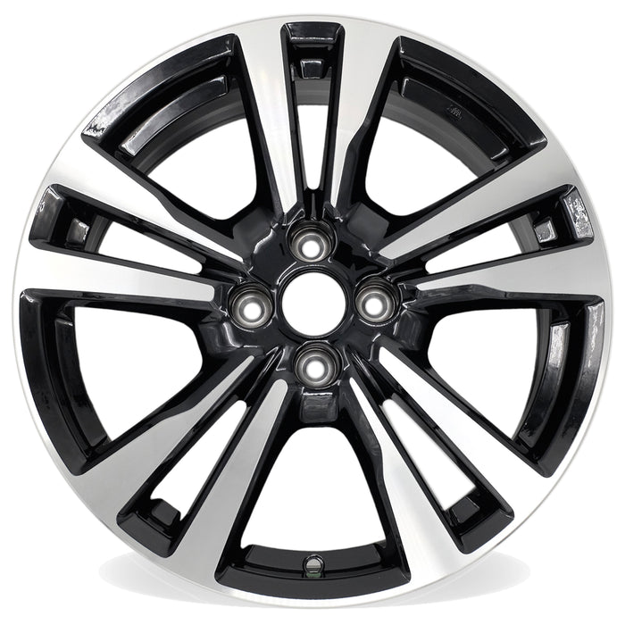 17” SET OF 4 17x6.5 MACHINED BLACK Wheels for NISSAN KICKS 2018-2020 OEM Design Replacement Rim