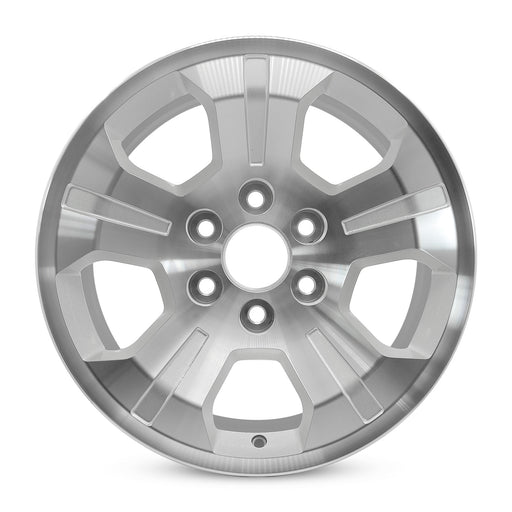 For Chevrolet Sierra Silverado 1500 OEM Design Wheel 18" 18x8.5 2014-2019 Machined Silver Single Replacement Rim