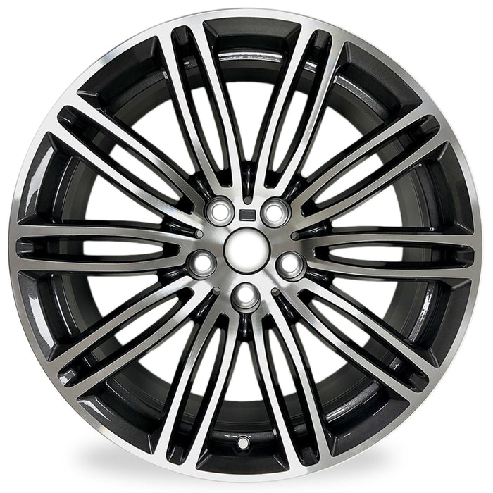 For Front BMW 530e 530i 540i M550i OEM Design Wheel 19" 2017-2020 Machined Orbit Gray Brand New Single 19X8 Alloy Replacement Rim
