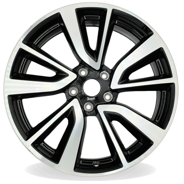 For Nissan Rogue OEM Design Wheel 19" 19x7 2017-2020 Machined Black Set of 4 Replacement Rim