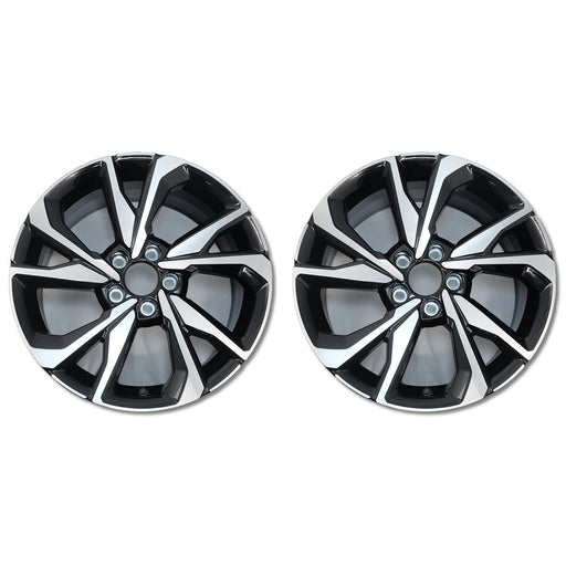 For Honda Civivc OEM Design Wheel 18" 2017-2021 Machined Black Set of 2 Replacement Rim 42700TBFA91