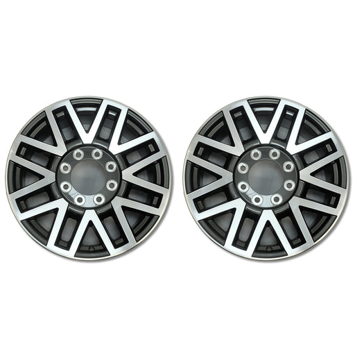 For Ford F250 F350 SD OEM Design Wheel 20" 2017-2019 20x8 Machined Charcoal Set of 2 Replacement Rim HC3C1007PA