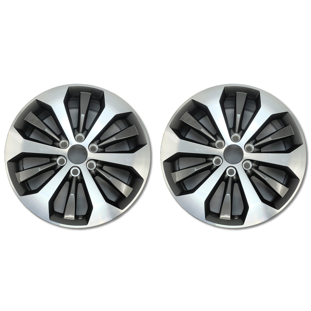 For Ford F150 Pickup OEM Design Wheel 20" 2015-2020 Machined Charcoal Set of 2 Replacement Rim HL341007JA