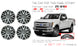 For Ford F250 F350 SD OEM Design Wheel 20" 2017-2019 20x8 Machined Charcoal Set of 4 Replacement Rim HC3C1007PA