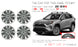 For Toyota RAV4 OEM Design Wheel 19" 2019-2023 19x7.5 Hyper Silver Set of 4 Replacement Rim 4261A0R040 4261A0R050 4261A42130 4261B42850