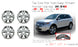 For Ford Edge Chrome Clad OEM Design Wheel 20" 20x8 2011 2012 2013 2014 Set of 4 Replacement Rim 3847 03847