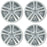 For Honda CR-V OEM Design Wheel 17" 2010 2011 Set of 4 Silver Replacement Rim