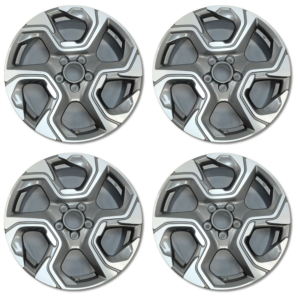 For Honda CR-V OEM Design Wheel 18" 18x7.5 2017-2019 Machined Grey Set of 4 Replacement Rim 42700TLAL878 42700TLAL88