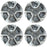 For Honda CR-V OEM Design Wheel 18" 18x7.5 2017-2019 Machined Grey Set of 4 Replacement Rim 42700TLAL878 42700TLAL88