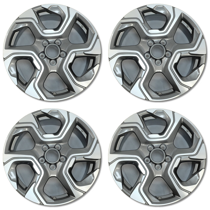 For Honda CR-V OEM Design Wheel 18" 18x7.5 2017-2019 Machined Grey Set of 4 Replacement Rim 42700TLAL878 42700TLAL88
