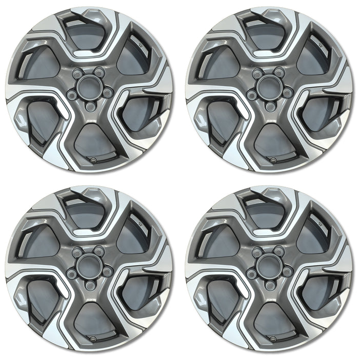 For Honda CR-V OEM Design Wheel 18" 18x7.5 2017-2019 Machined Grey Set of 4 Replacement Rim 42700TLAL878 42700TLAL88