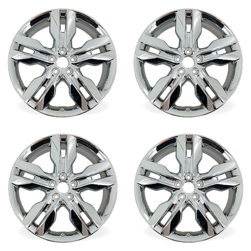 For Ford Edge Chrome Clad OEM Design Wheel 20" 20x8 2011 2012 2013 2014 Set of 4 Replacement Rim 3847 03847