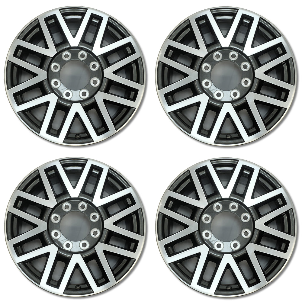 For Ford F250 F350 SD OEM Design Wheel 20" 2017-2019 20x8 Machined Charcoal Set of 4 Replacement Rim HC3C1007PA