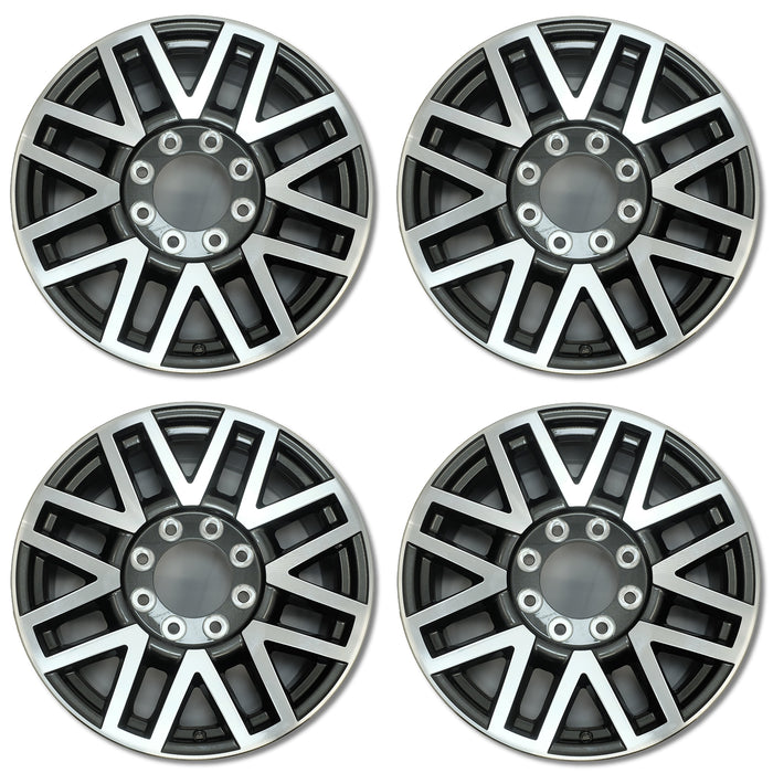 For Ford F250 F350 SD OEM Design Wheel 20" 2017-2019 20x8 Machined Charcoal Set of 4 Replacement Rim HC3C1007PA