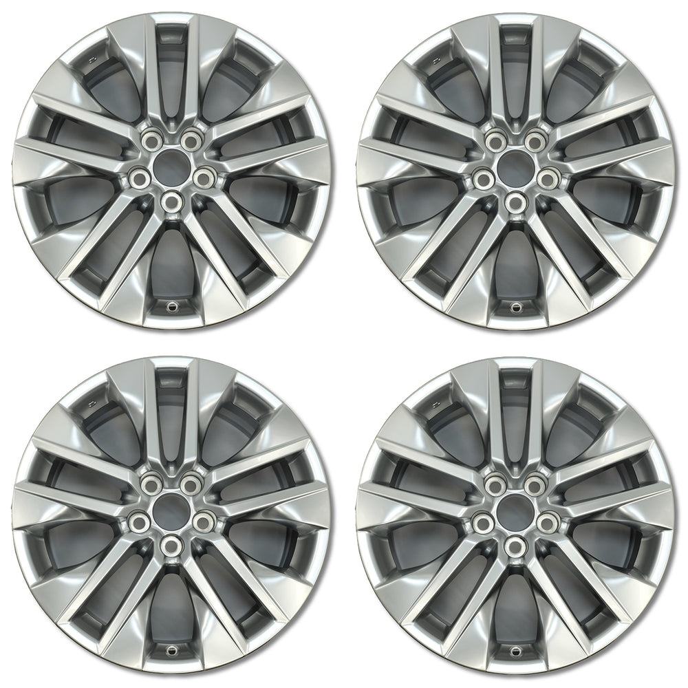 For Toyota RAV4 OEM Design Wheel 19" 2019-2024 19x7.5 Hyper Silver Set of 4 Replacement Rim 4261A0R040 4261A0R050 4261A42130 4261B42850