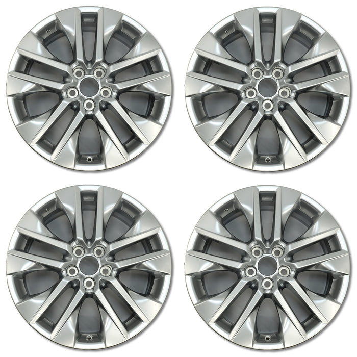 For Toyota RAV4 OEM Design Wheel 19" 2019-2024 19x7.5 Hyper Silver Set of 4 Replacement Rim 4261A0R040 4261A0R050 4261A42130 4261B42850