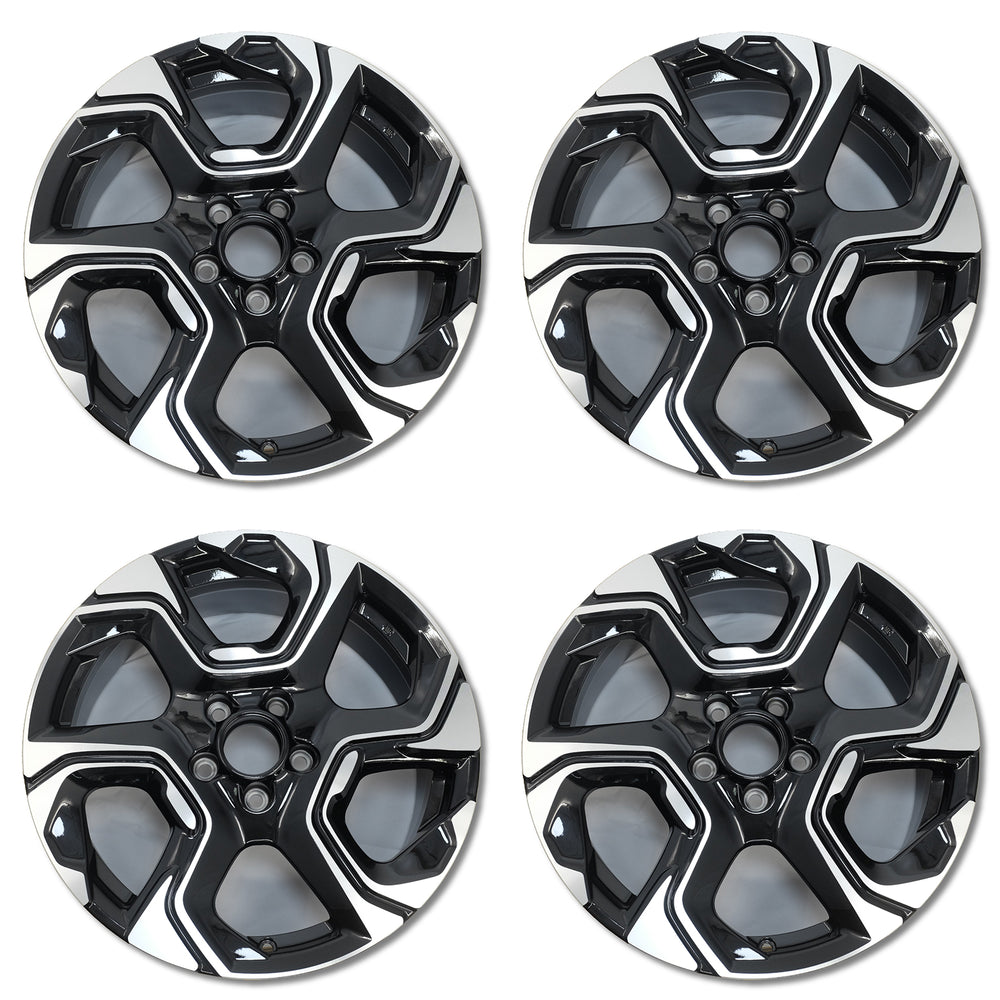 For Honda CR-V OEM Design Wheel 18" 18x7.5 2017-2019 Machined Black Set of 4 Replacement Rim 42700TLAA88 42700TLAAA1