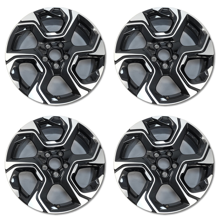 For Honda CR-V OEM Design Wheel 18" 18x7.5 2017-2019 Machined Black Set of 4 Replacement Rim 42700TLAA88 42700TLAAA1