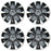 For Honda Civic OEM Design Wheel 17" 17x7 2012-2014 Machined Black Set of 4 Replacement Rim 42700TR4A81
