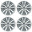 For Honda Civic OEM Design Wheel 16" 16x6.5 2012-2014 Silver Set of 4 Replacement Rim 42700TR0A81