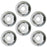 Set of 6 16" Dually GRAY Steel Wheels for 2001-2025 Chevy Express GMC SAVANA SIERRA SILVERADO 3500 OEM Design Replacement Rim