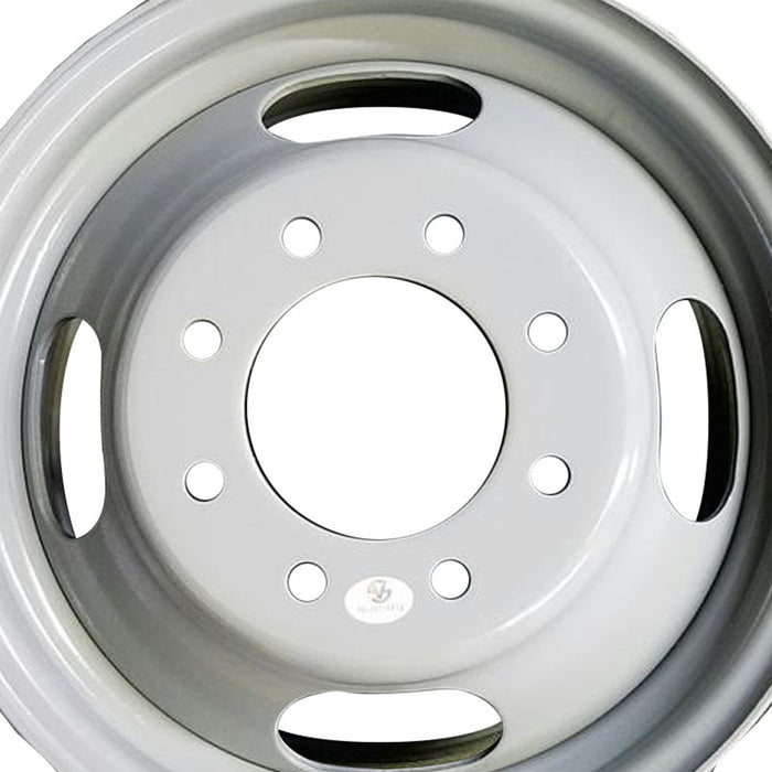 Set of 6 16" Dually GRAY Steel Wheels for 2001-2025 Chevy Express GMC SAVANA SIERRA SILVERADO 3500 OEM Design Replacement Rim