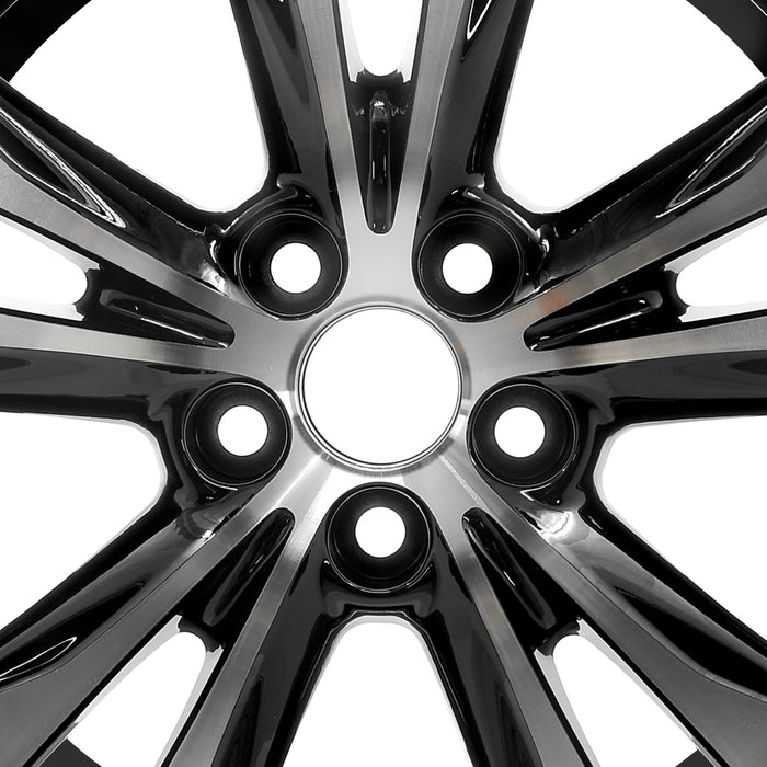 For Toyota RAV4 OEM Design Wheel 18" 18x7.5 2013-2015 Machined Black Set of 4 Replacement Rim