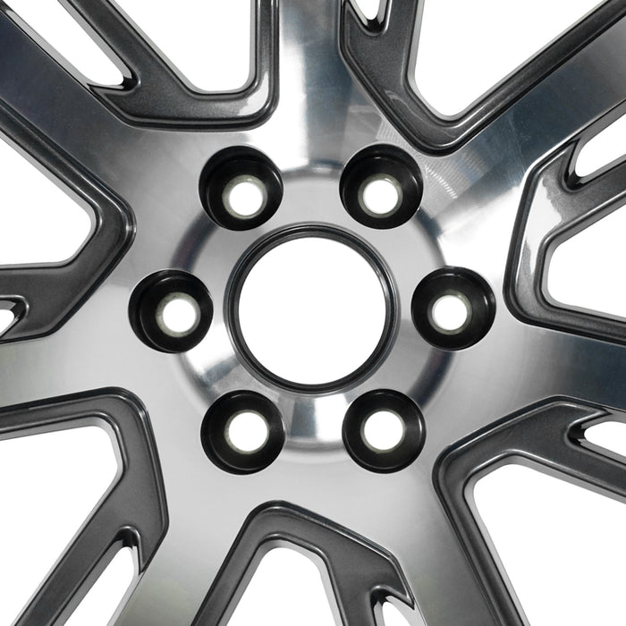 For Cadillac Escalade ESV OEM Design Wheel 22" 2015-2017 Machined Grey Single Replacement Rim