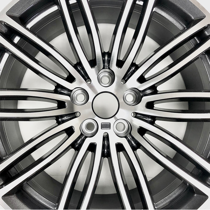For Front BMW 530e 530i 540i M550i OEM Design Wheel 19" 2017-2020 Machined Orbit Gray Brand New Single 19X8 Alloy Replacement Rim