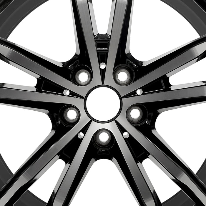 For FRONT BMW 2 Series, 3 Series & 4 Series OEM Design Wheel 19" 19x8 2019-2024 Machined Black Single Replacement Rim