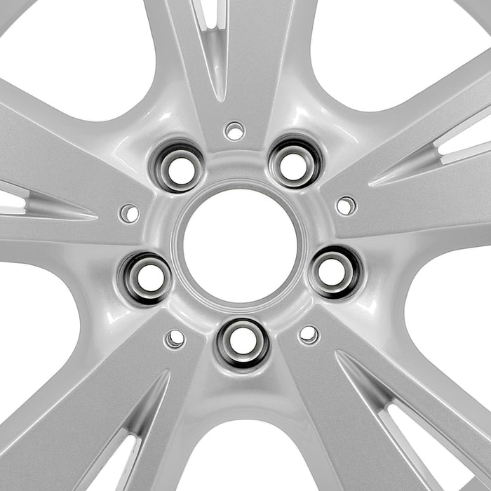 For FRONT Mercedes-Benz E300 E350 E400 E550 OEM Design Wheel 18" 18x8.5 2012-2013 Silver Single Replacement Rim