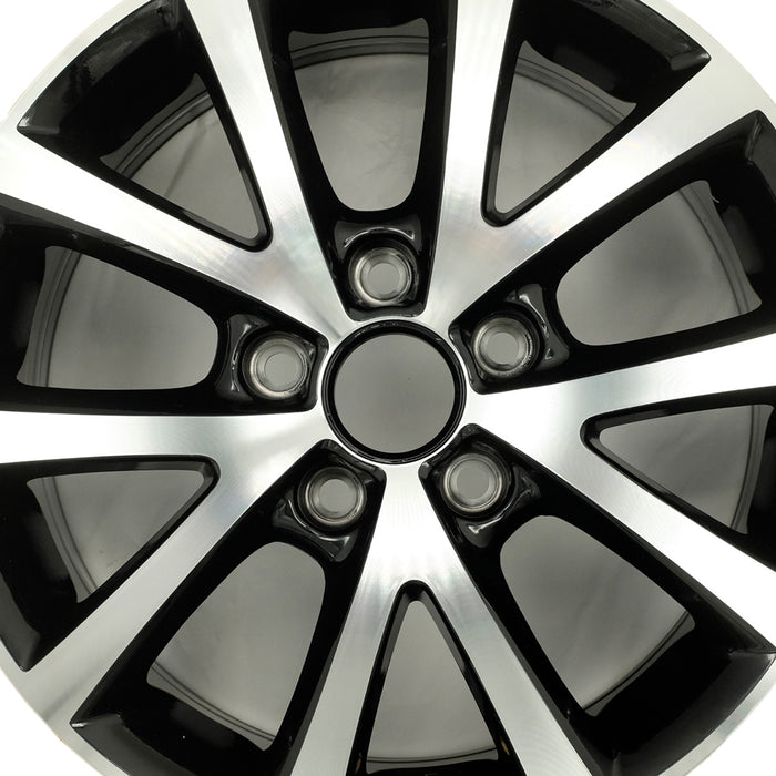 For Volkswagen Jetta OEM Design Wheel 16" 16x6.5 2015-2018 Machined Black Set of 4 Replacement Rim