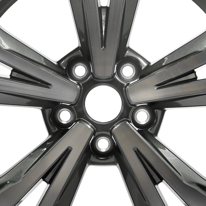 For Nissan Rogue OEM Design Wheel 18" 18x7 2017-2020 Machined Charcoal Single Replacement Rim