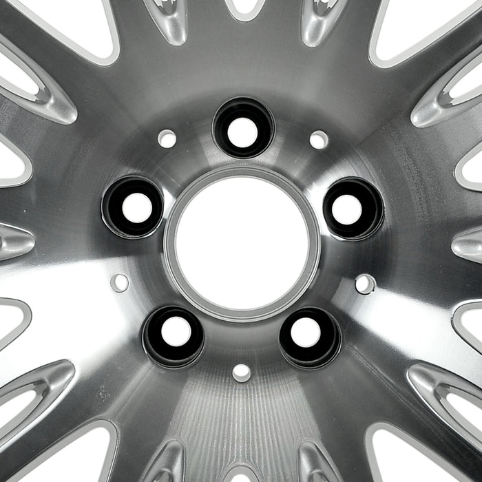 FRONT For Mercedes E350 E550 OEM Design Wheel 18" 18x8.5 2007-2009 Machined Silver Single Replacement Rim