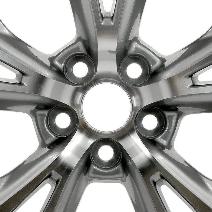 SET OF 4 Brand New 18" 18x7.5 Alloy Wheels For Toyota Hinghlander 2014-2019 Machined Gray OEM Quality Replacement Rim