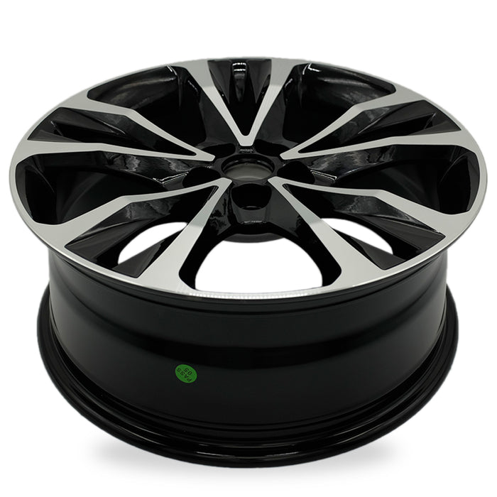 Brand New Single 17" 17x7 Alloy 10 spoke Wheel for Toyota COROLLA 2017 2018 2019 Machined Black OEM Quality Replacement Rim