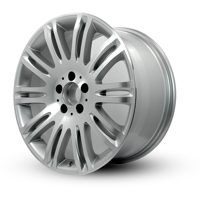 FRONT For Mercedes E350 E550 OEM Design Wheel 18" 18x8.5 2007-2009 Machined Silver Single Replacement Rim