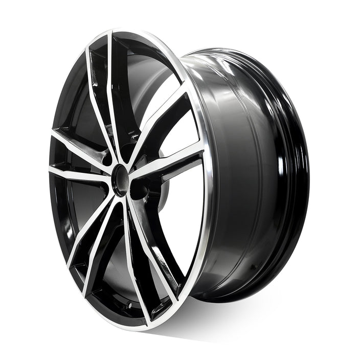 For FRONT BMW 2 Series, 3 Series & 4 Series OEM Design Wheel 19" 19x8 2019-2024 Machined Black Single Replacement Rim