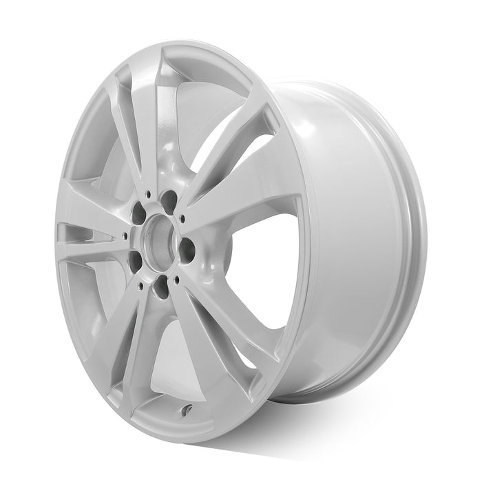For FRONT Mercedes-Benz E300 E350 E400 E550 OEM Design Wheel 18" 18x8.5 2012-2013 Silver Single Replacement Rim