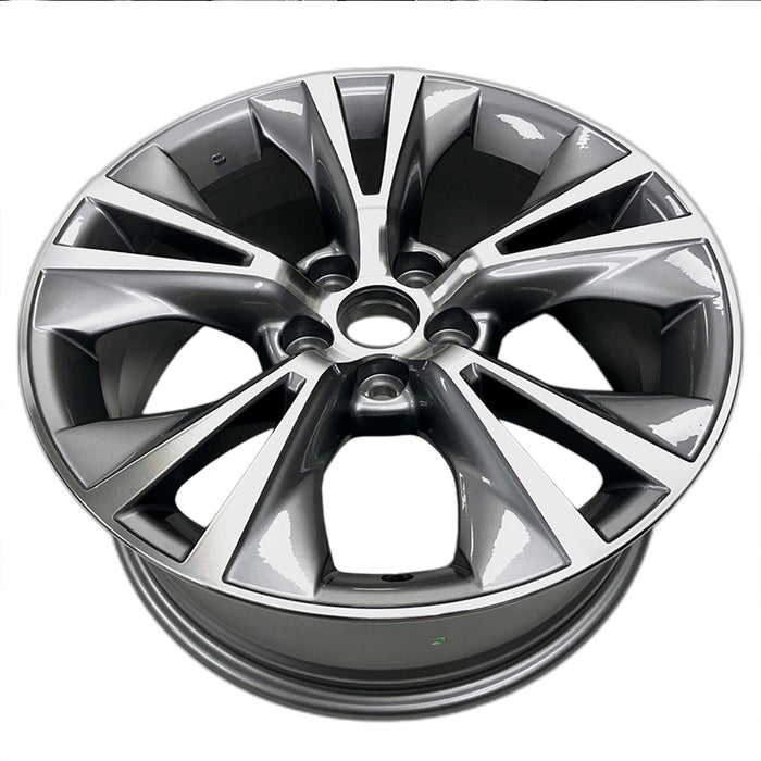 SET OF 4 Brand New 18" 18x7.5 Alloy Wheels For Toyota Hinghlander 2014-2019 Machined Gray OEM Quality Replacement Rim