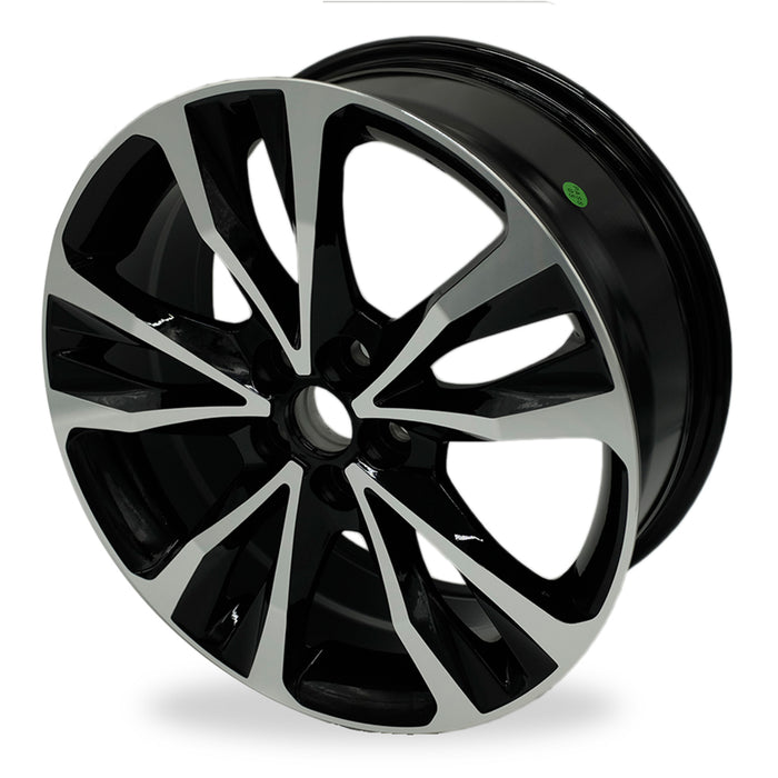 Brand New Single 17" 17x7 Alloy 10 spoke Wheel for Toyota COROLLA 2017 2018 2019 Machined Black OEM Quality Replacement Rim