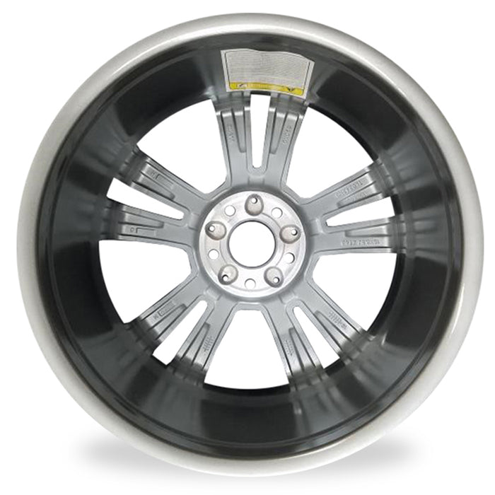 For Mercedes-Benz E-Class E350 E400 OEM Design Wheel 18" 18x8.5 2014-2016 Machined GREY Set of 4 Replacement Rim