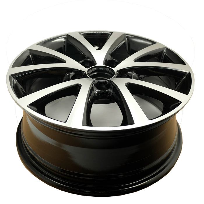 For Volkswagen Jetta OEM Design Wheel 16" 16x6.5 2015-2018 Machined Black Set of 4 Replacement Rim