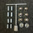 FORD F450 F550 19.5" 2005-2025 Stainless Dually Wheel Simulators FORD on 10 lugs