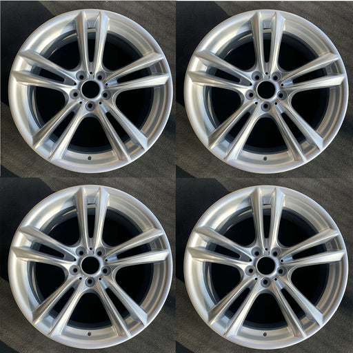 20" Set of 4 20x10 20x8.5 Alloy Wheels For BMW 5-Series 7-Series 2009-2015 SILVER Staggered OEM Design Replacement Rim