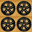 For Honda Accord OEM Design Wheel 19" 19x8.5 2018-2022 All Black Set of 4 Replacement Rim