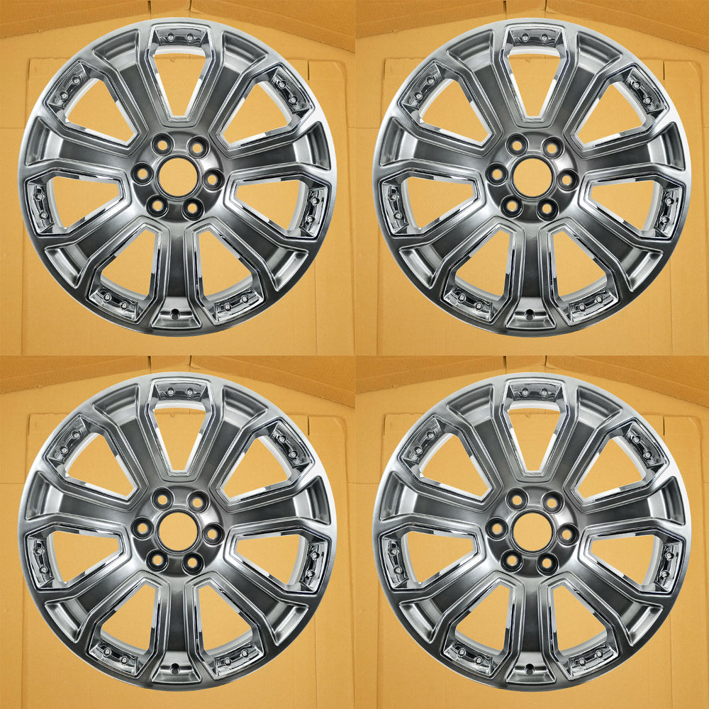 22" 22x9 Set of 4 Brand New Alloy Wheel for 2014-2020 Cadillac Escalade Chevy Silverado Suburban Tahoe GMC Yukon Sierra 1500 OEM Quality Replacement Rim