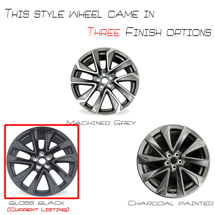 18" Set of 4 18x8 Gloss Black Alloy Wheels For Toyota Corolla 2019-2022 OEM Design Replacement Rim